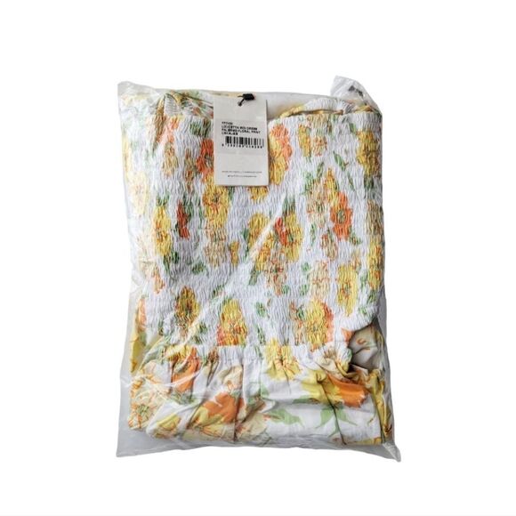 Faithfull The Brand Cutout Spring Loucetta Romantic Cottage Midi Dress NWT Sz S - Picture 12 of 15